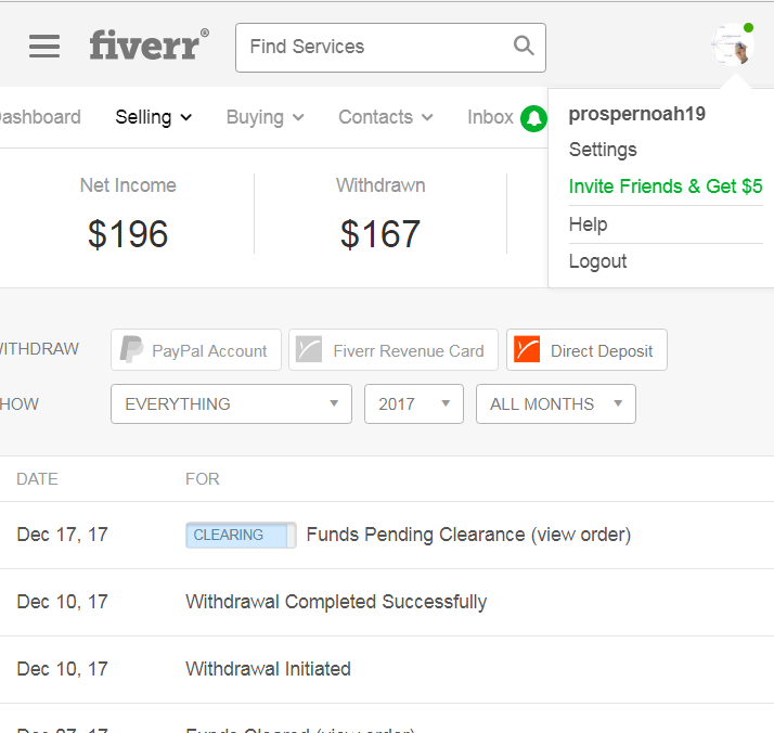 fiverr earnings prosper noah