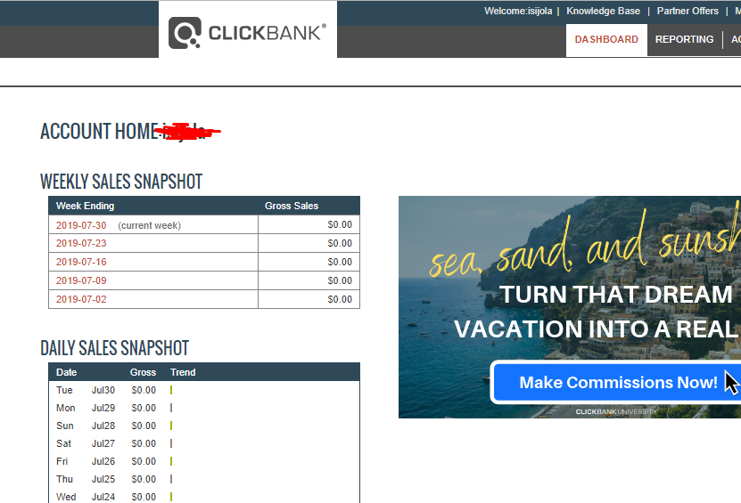new account clickbank